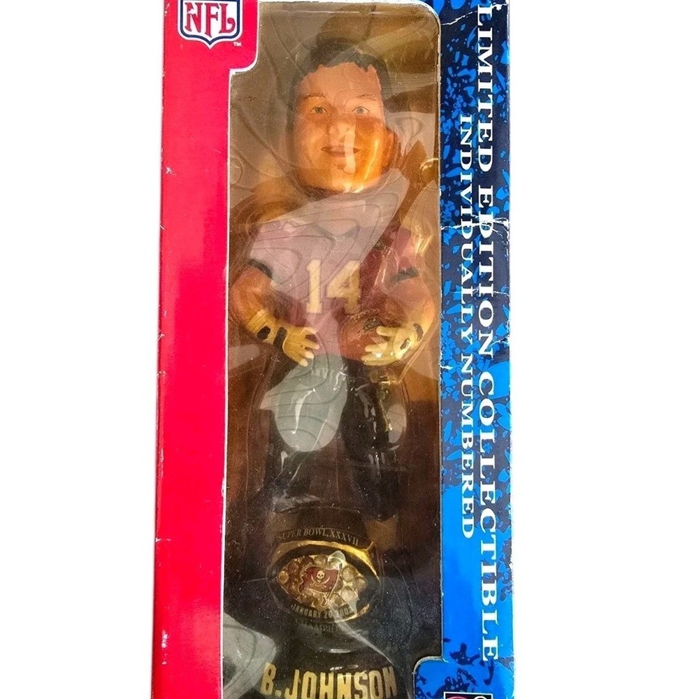 NEW‎ Tampa Bay Buccaneers Brad Johnson Super Bowl 37 XXXVII Bobblehead NIB NFL